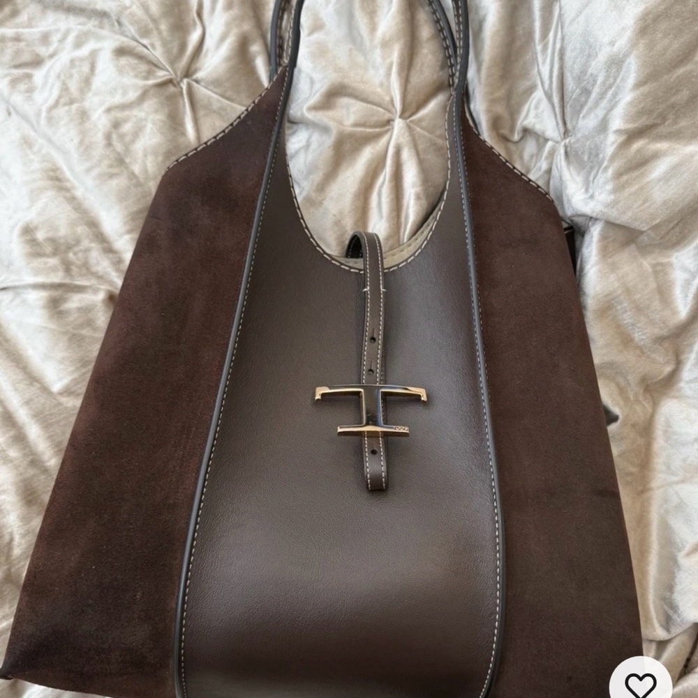 Tod's Suede and Leather Shoulder Bag w/ Gold. would trade for a YSL bag possibly